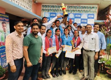 Aroma Awarded with SCHOOL OF THE SERIES in District Level Inter School Competition - Scholastic Meet-2019